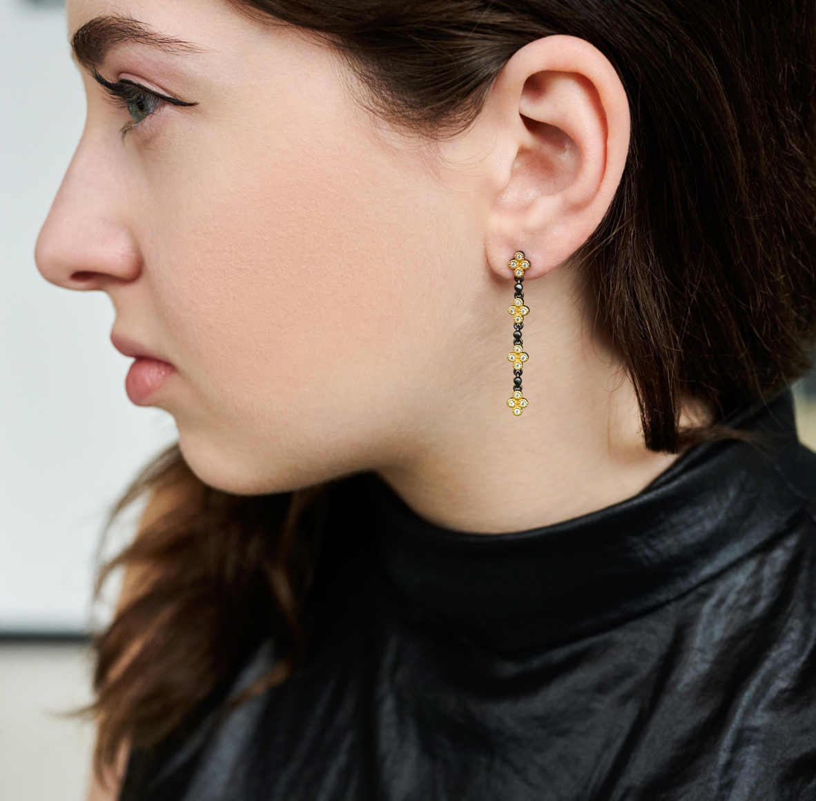 FREIDA ROTHMAN Visionary Fusion Linear Drop Earring