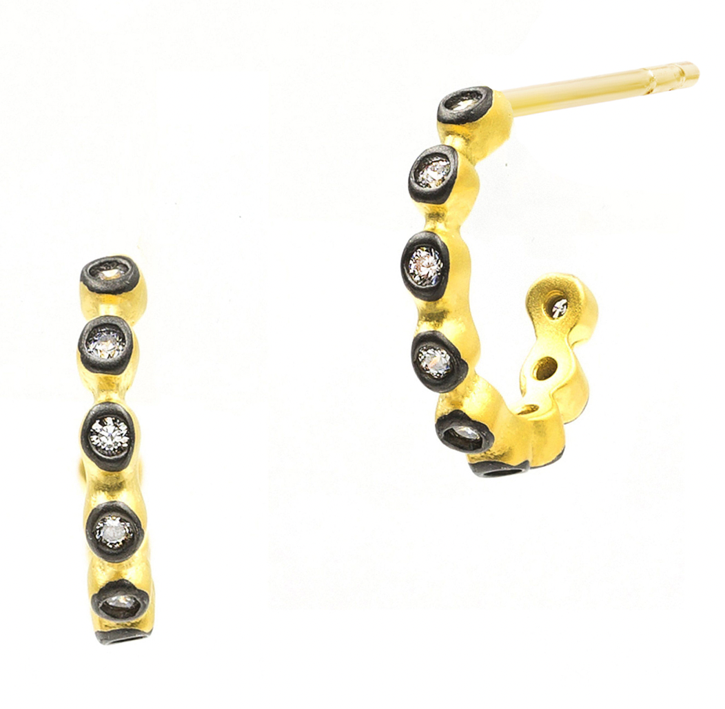 FREIDA ROTHMAN Bezel Ear Huggie