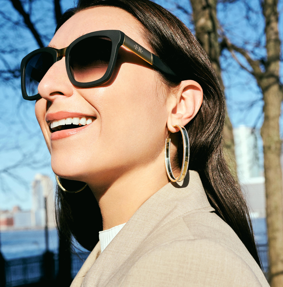 RADIANCE Reflections Large Hoop Earrings