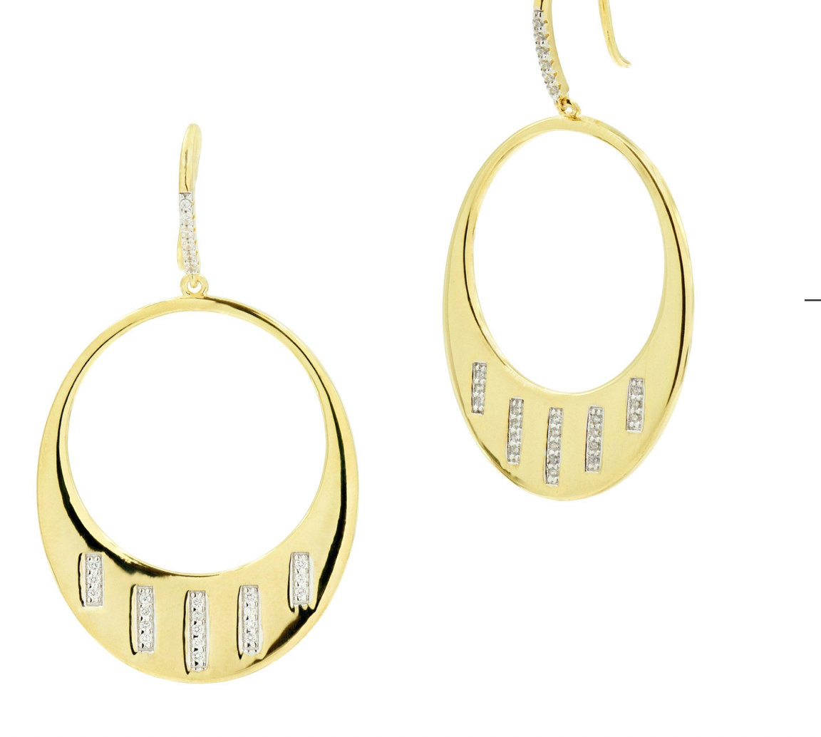 FR VAULT Radiance Drop Hoop Earring