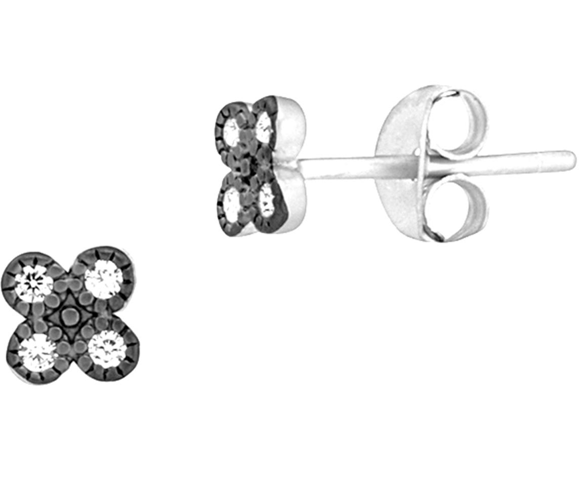 FREIDA ROTHMAN Tiny Clover Stud Earring