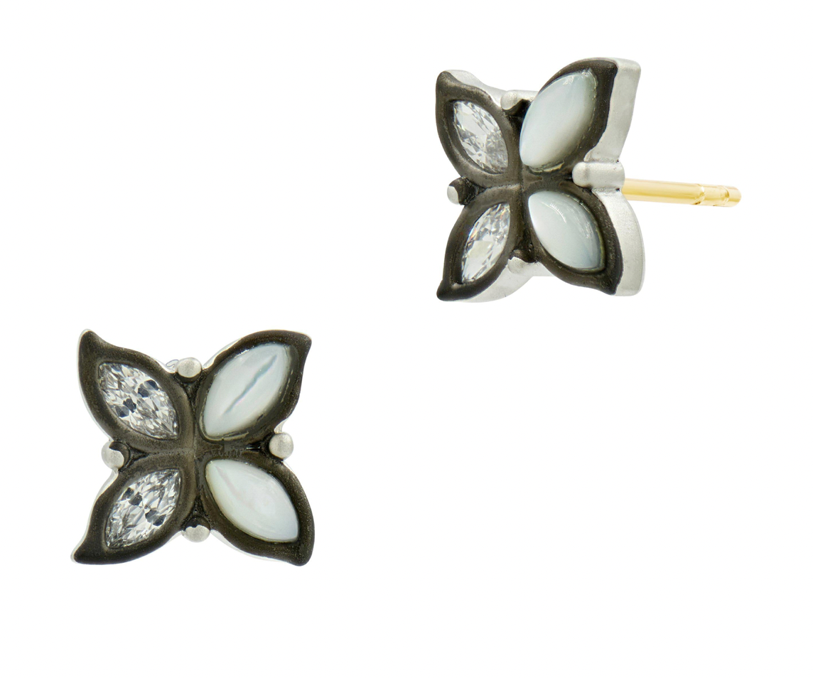 FREIDA ROTHMAN Leaflet Stud Earrings