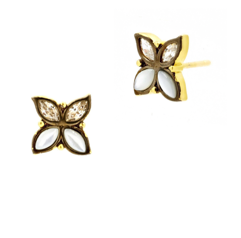 FREIDA ROTHMAN Leaflet Stud Earrings