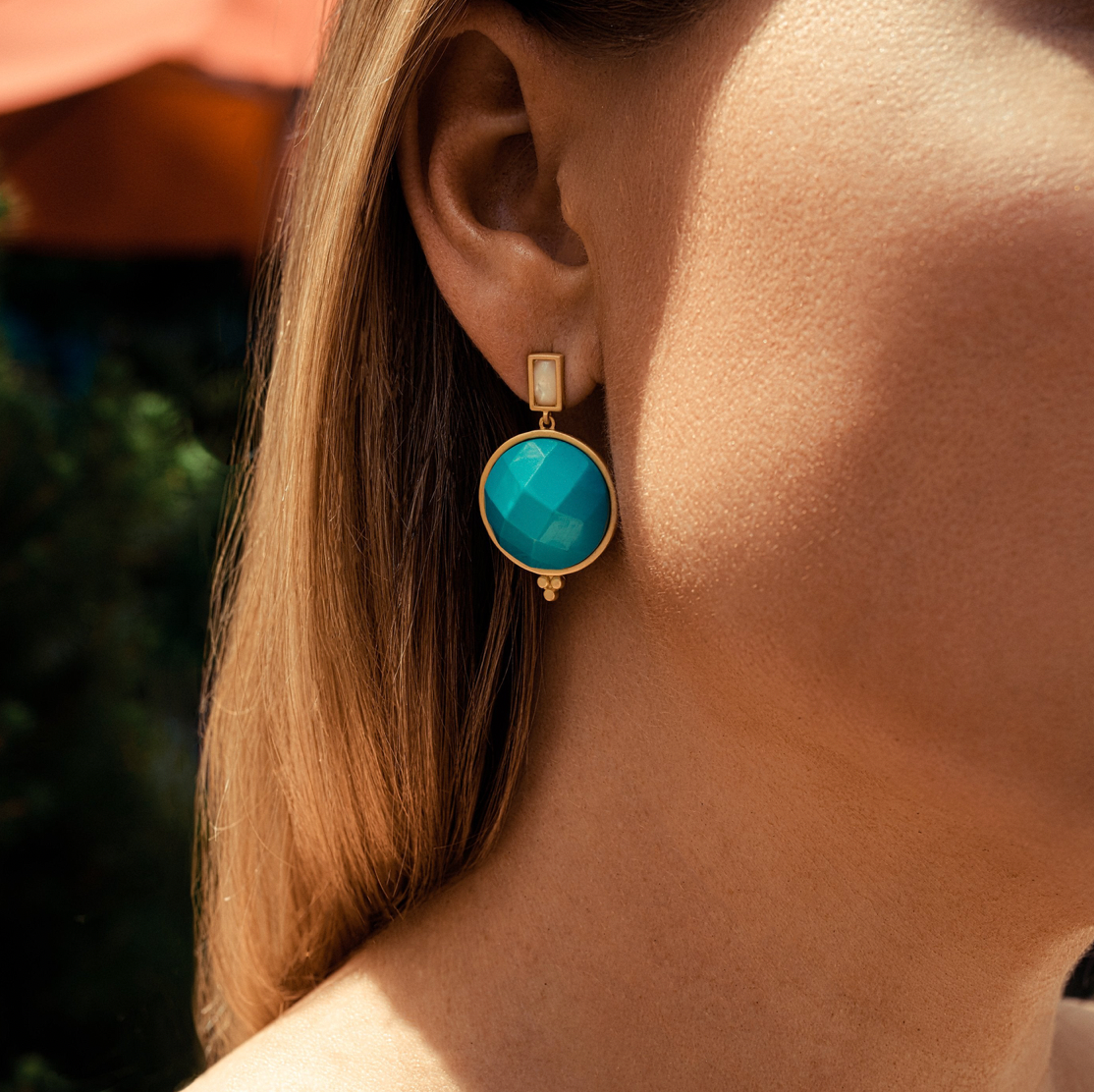 COLOR THEORY Candy Drop Faceted Earring