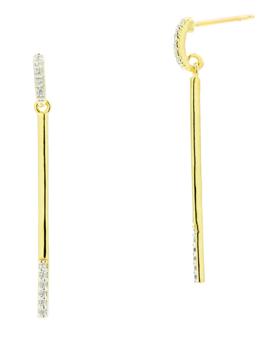 RADIANCE Pavé Bar Drop Earring