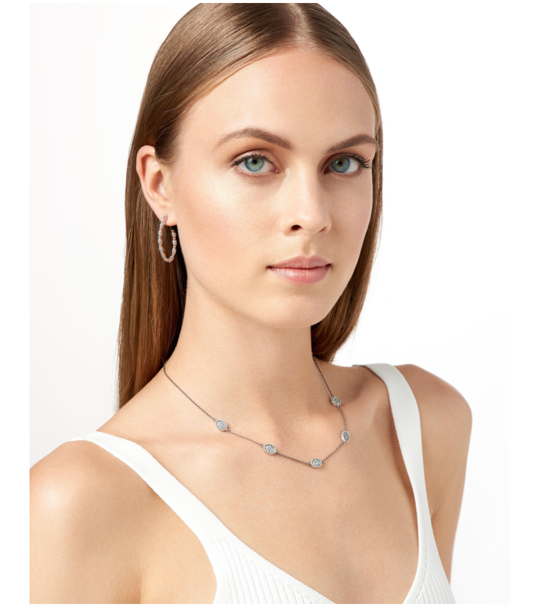 INDUSTRIAL FINISH Industrial Finish Allover Pavé Hoops