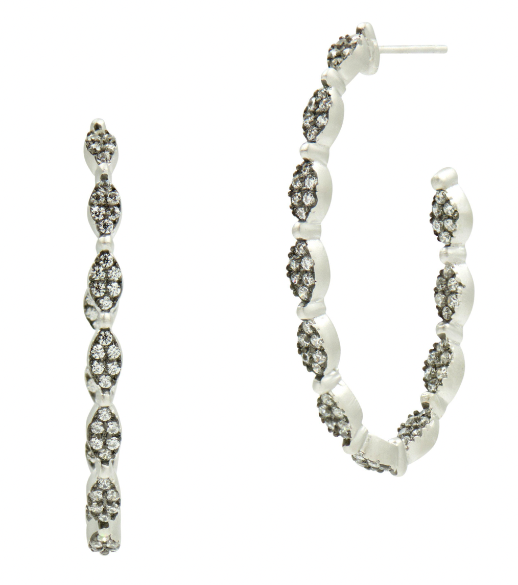 INDUSTRIAL FINISH Industrial Finish Allover Pavé Hoops