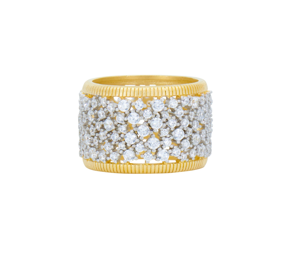 Shining Hope Wide Band Ring
