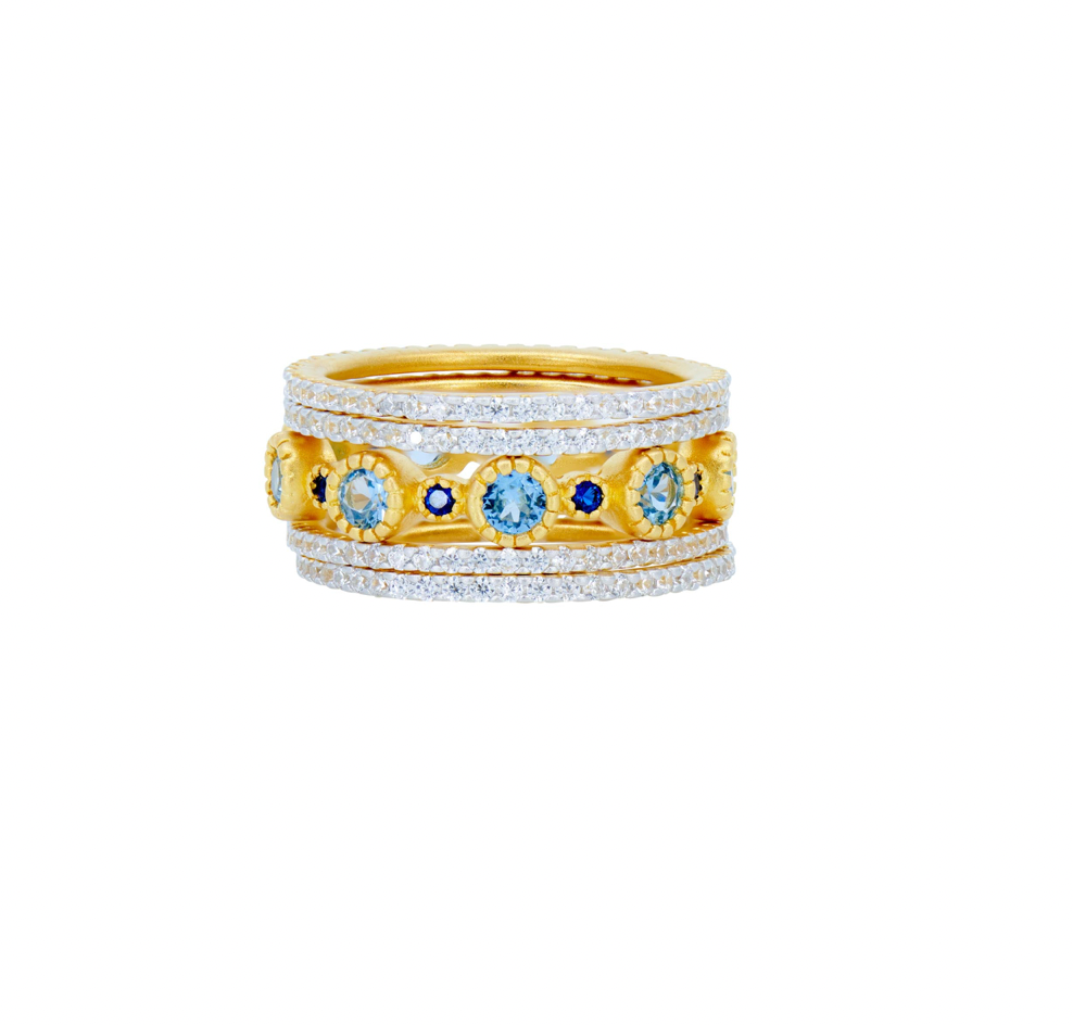 BROOKLYN COAST Sparkling Coast 5-Stack Ring