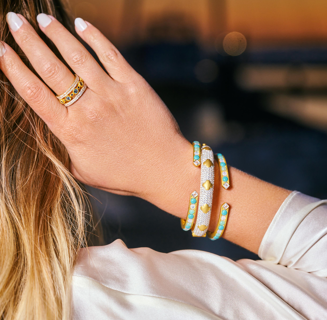 BROOKLYN COAST Sparkling Coast 5-Stack Ring