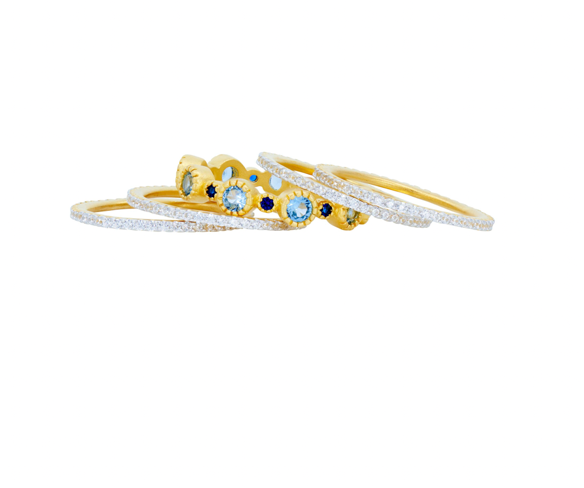 BROOKLYN COAST Sparkling Coast 5-Stack Ring