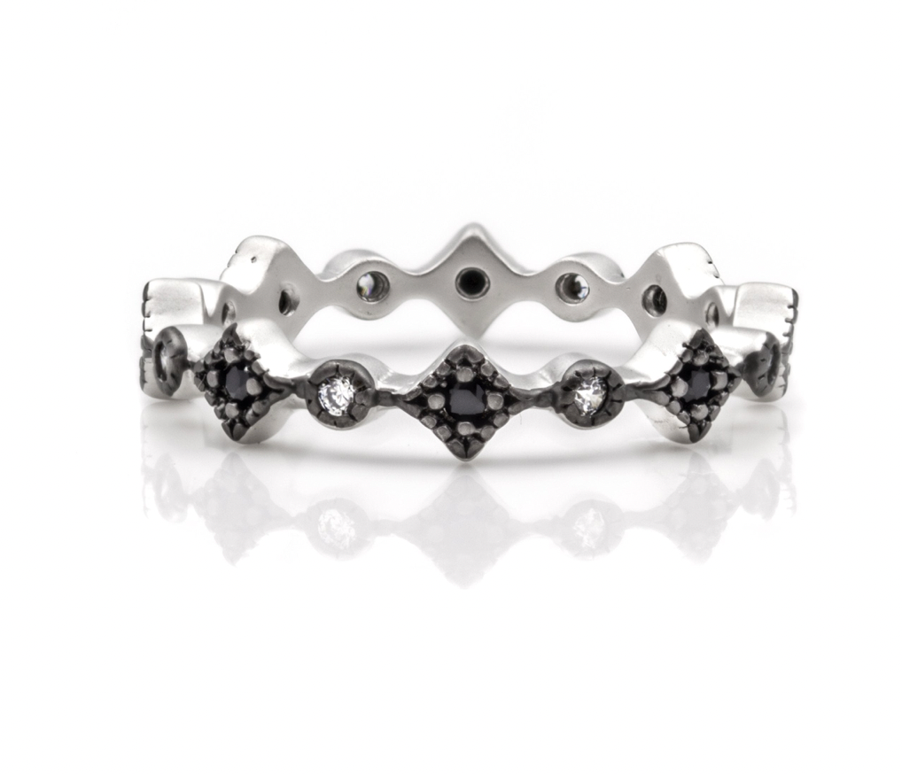 RINGS FOR STACKING Thin Harlequin Ring
