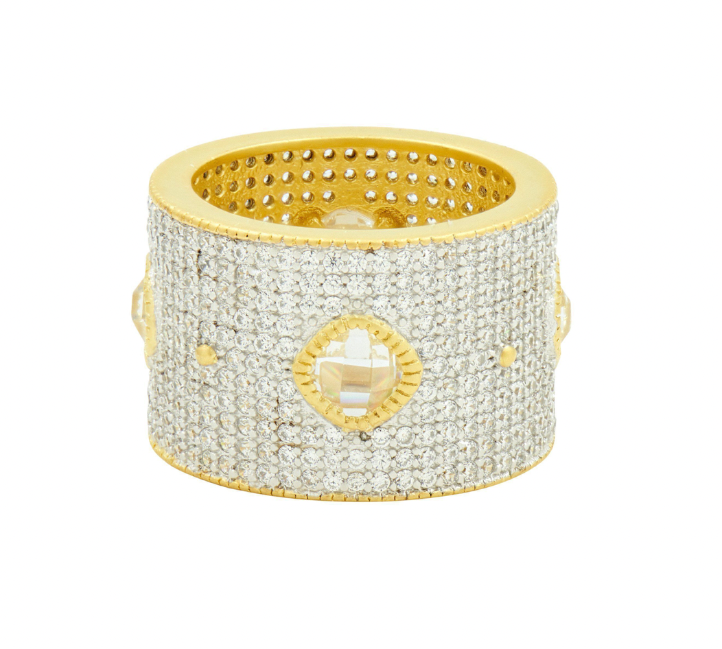 Visionary Fusion Brilliant Pavé Cigar Band Ring