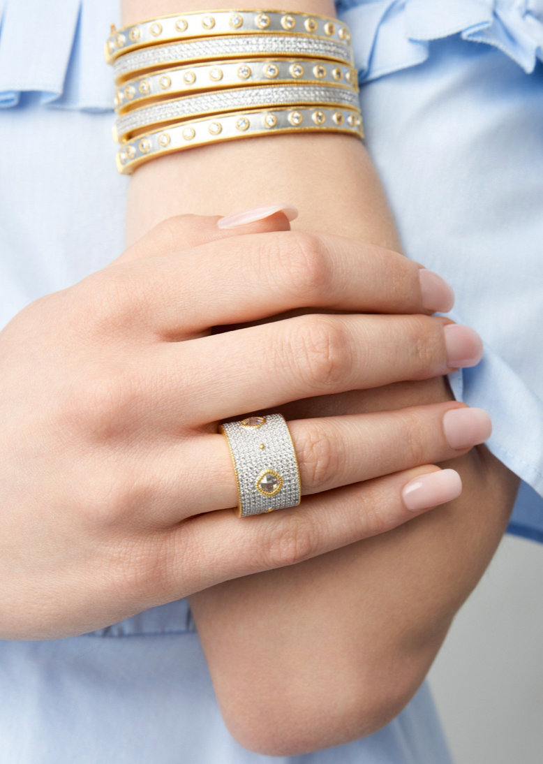 Visionary Fusion Brilliant Pavé Cigar Band Ring