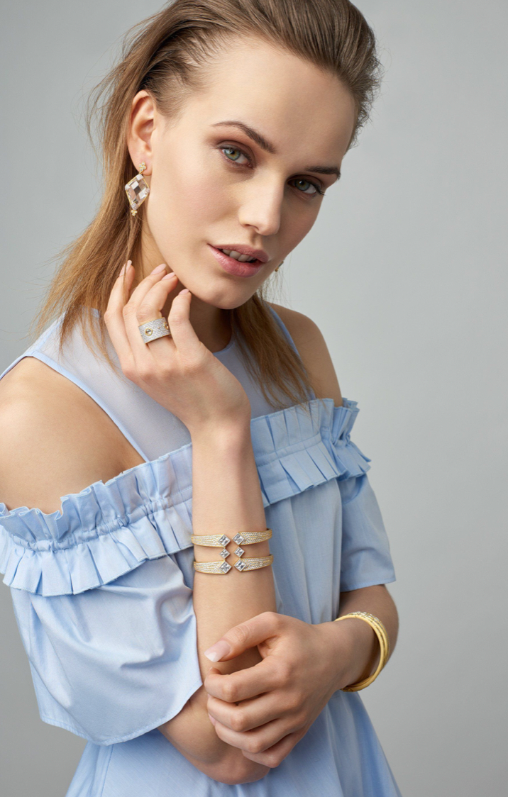 Visionary Fusion Brilliant Pavé Cigar Band Ring