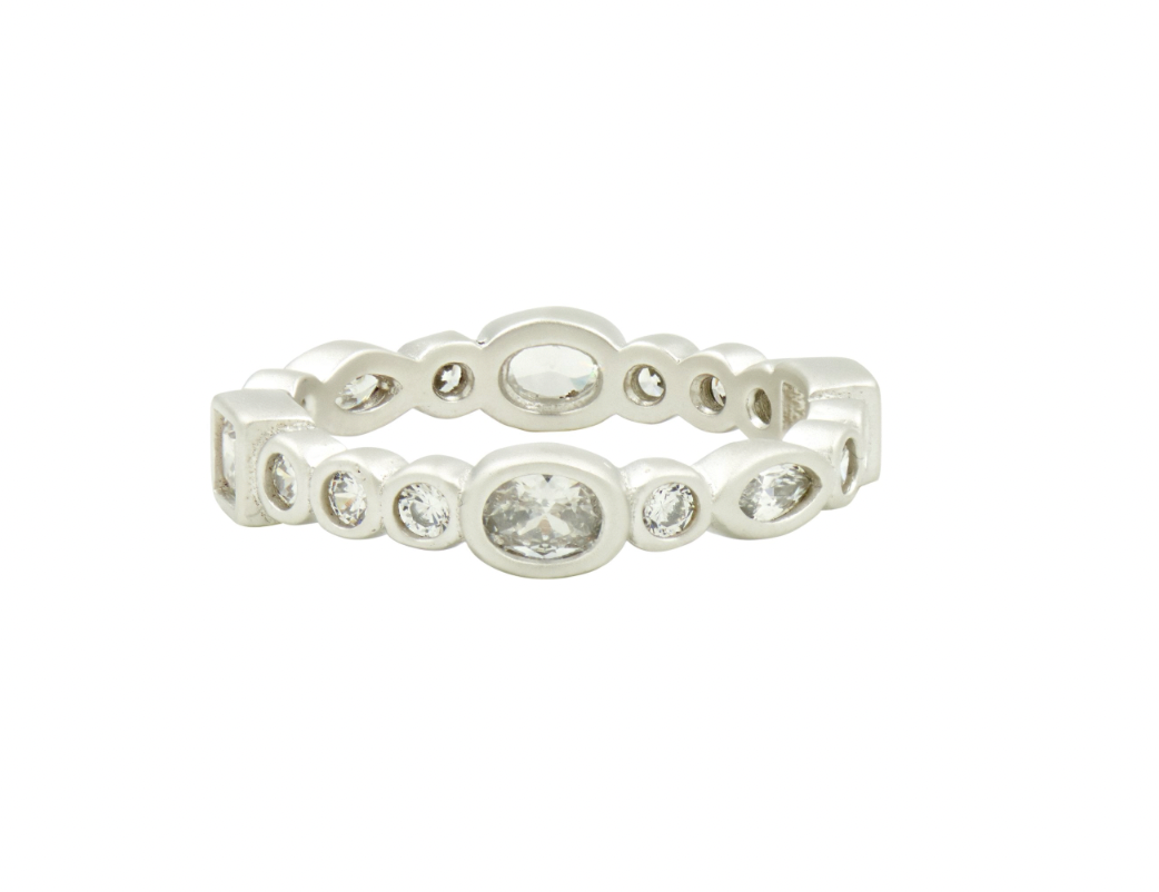 RINGS FOR STACKING Mixed Shape Radiance Ring