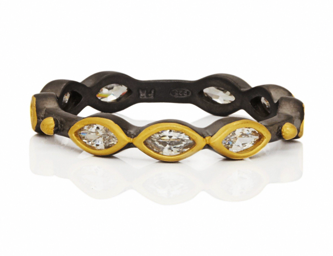 FREIDA ROTHMAN Triple Marquise Ring