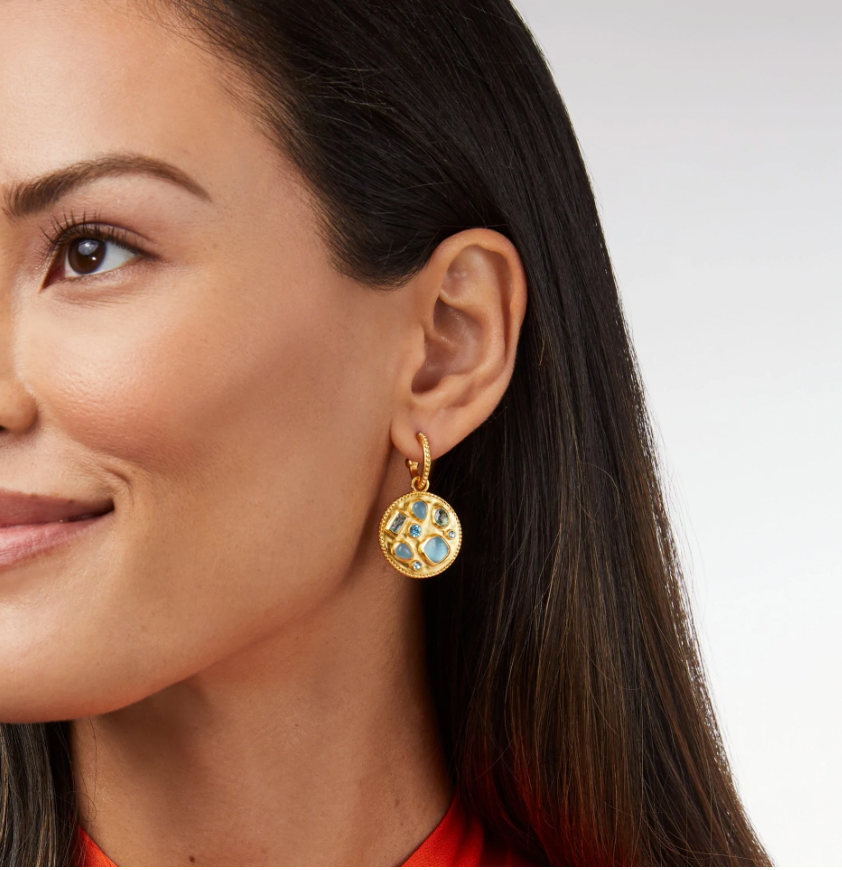 Antonia Mosaic Hoop & Charm Earring