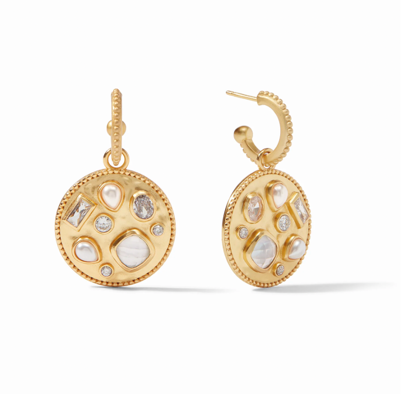Antonia Mosaic Hoop & Charm Earring