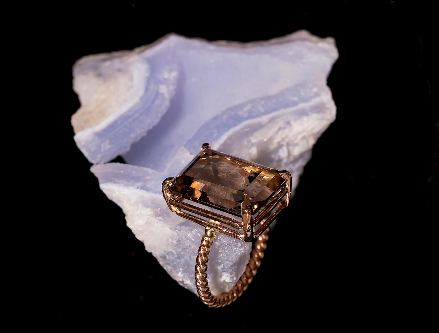 Smokey Topaz Ring