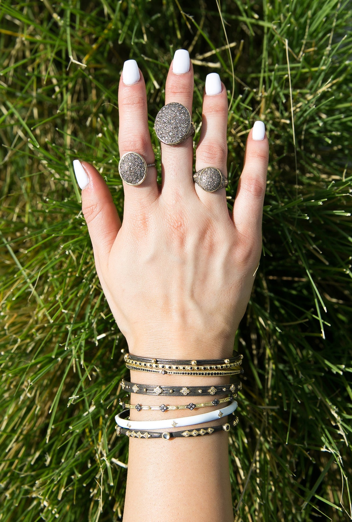 Granulation Bangle Bracelet