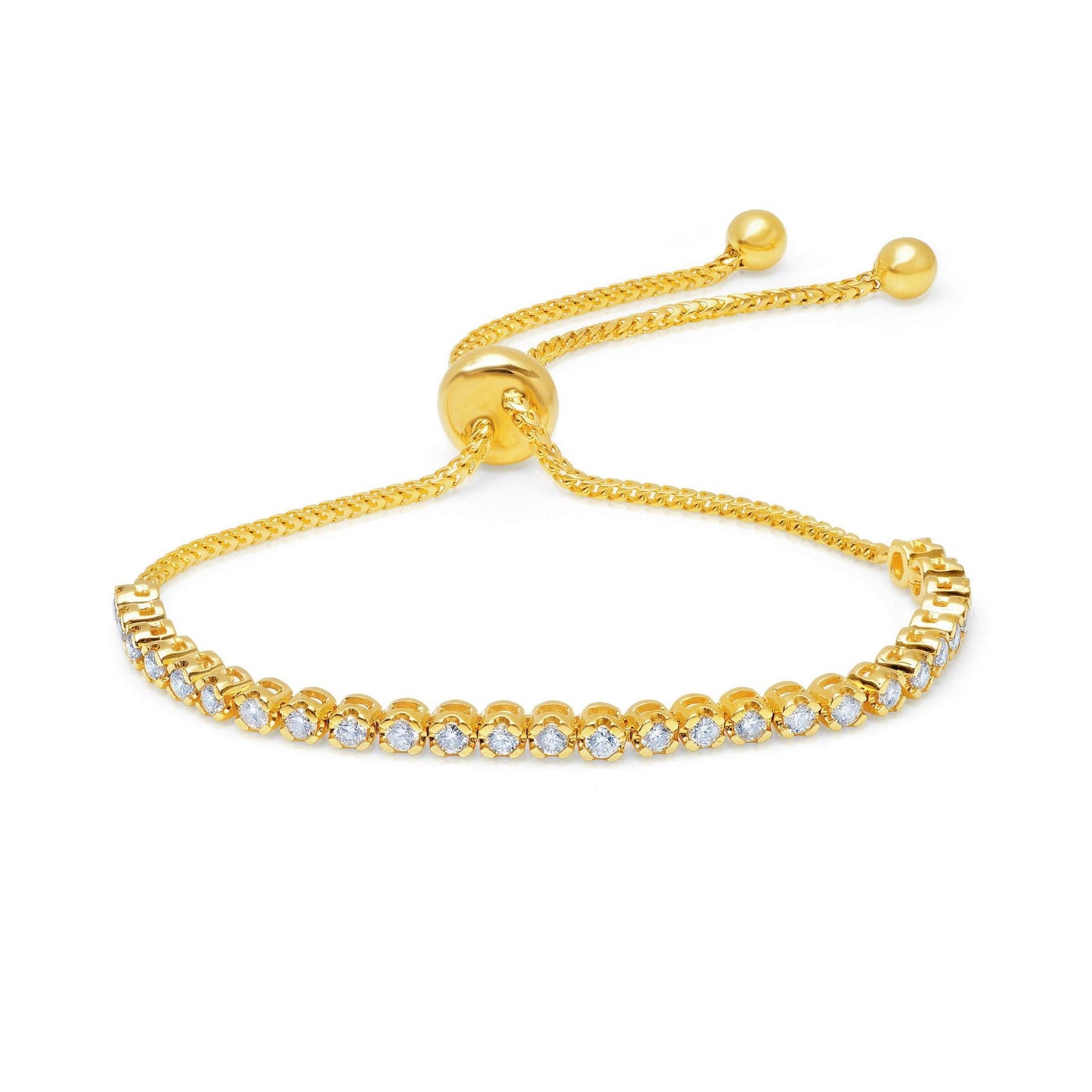 1ct Diamond Bolo Bracelet in Yellow