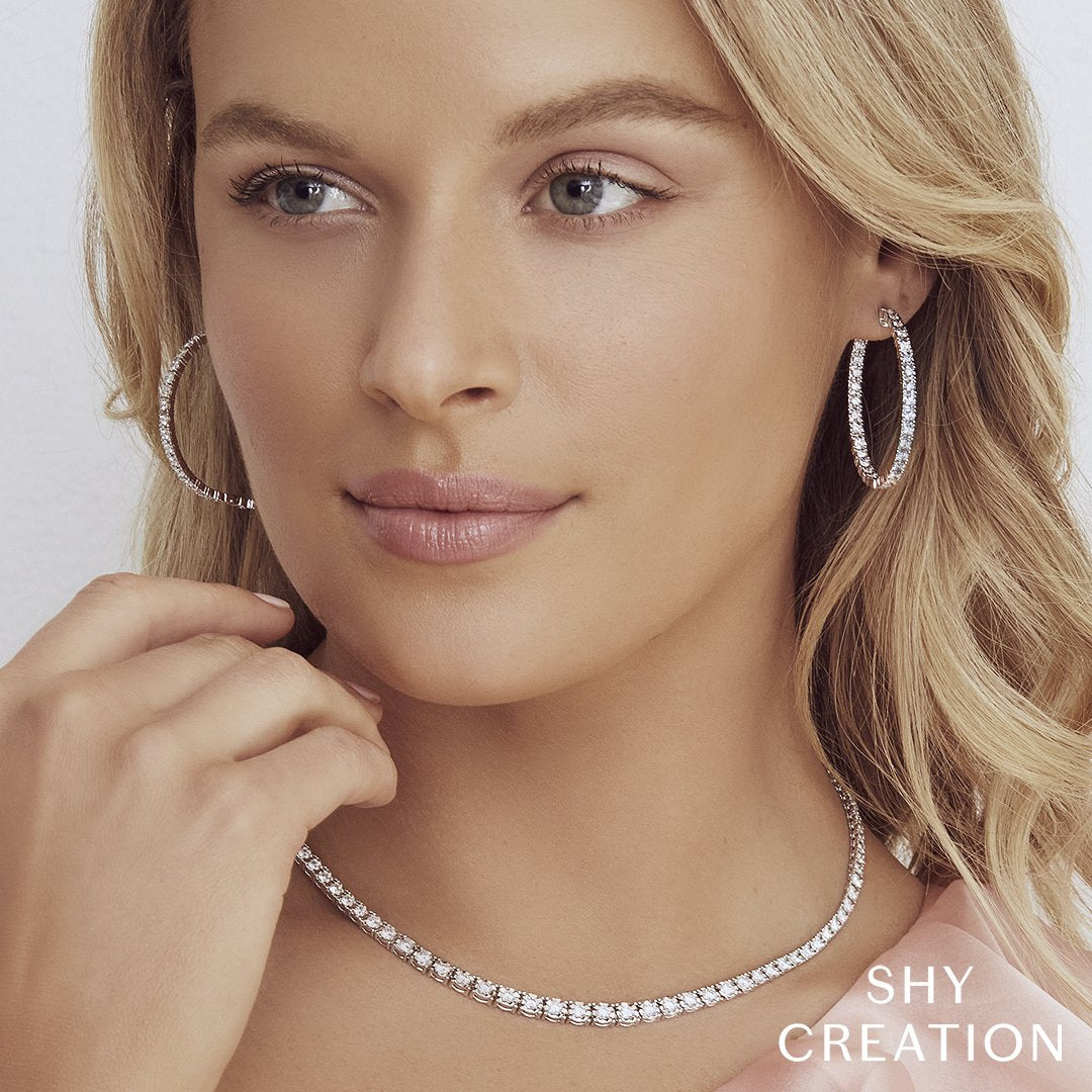 1.90 CT Diamond Hoop Earring