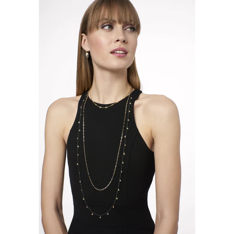 Mini Bezel Stone Necklace