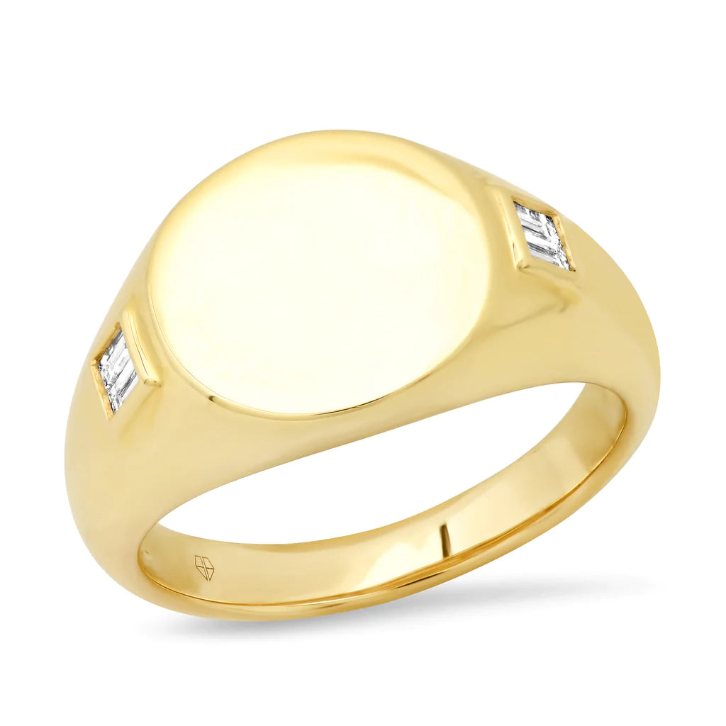 DIAMOND SIGNET RING