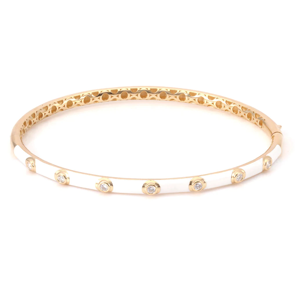 DIAMOND ENAMEL BANGLE
