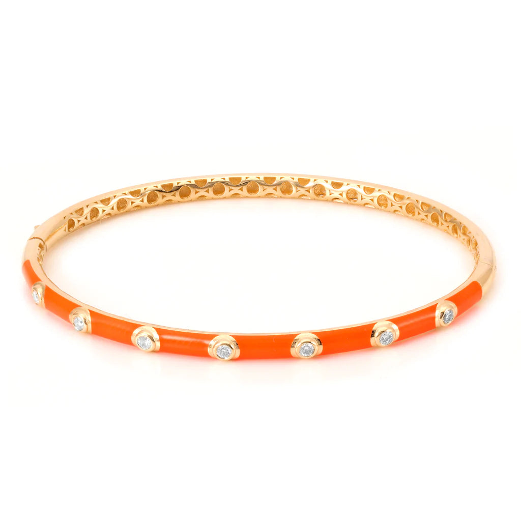 DIAMOND ENAMEL BANGLE