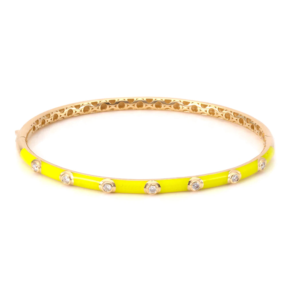 DIAMOND ENAMEL BANGLE