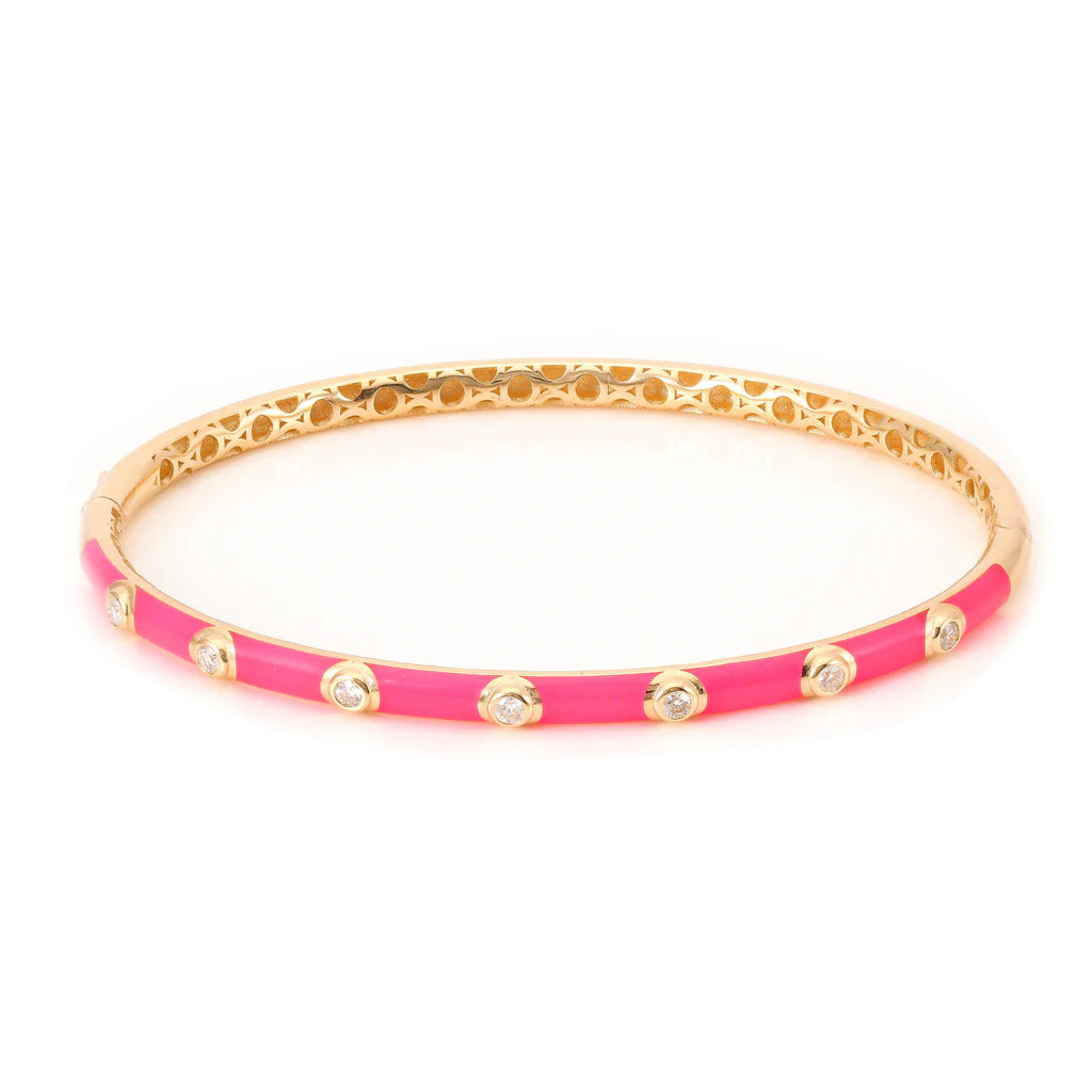 DIAMOND ENAMEL BANGLE