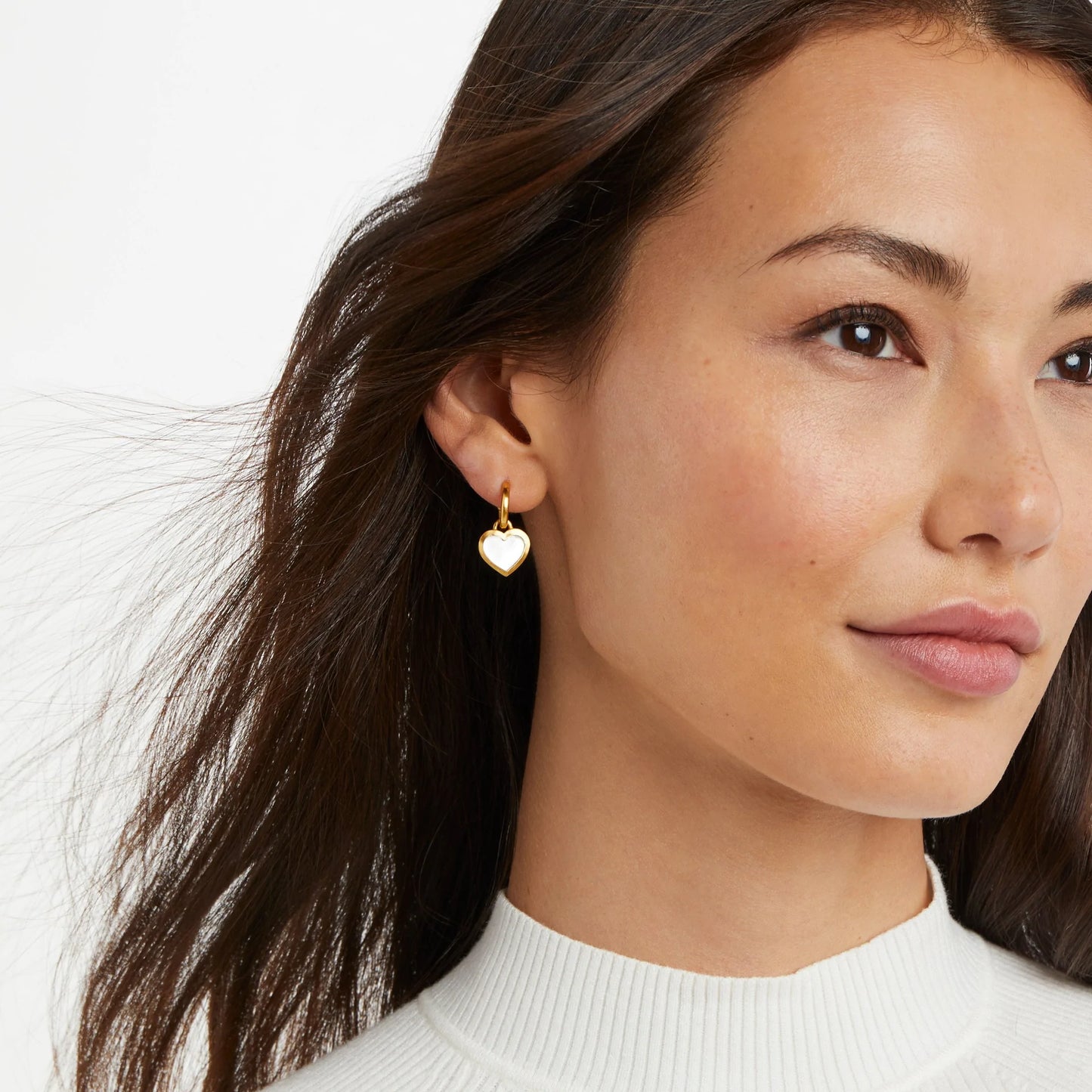 Heart Hoop & Charm Earring