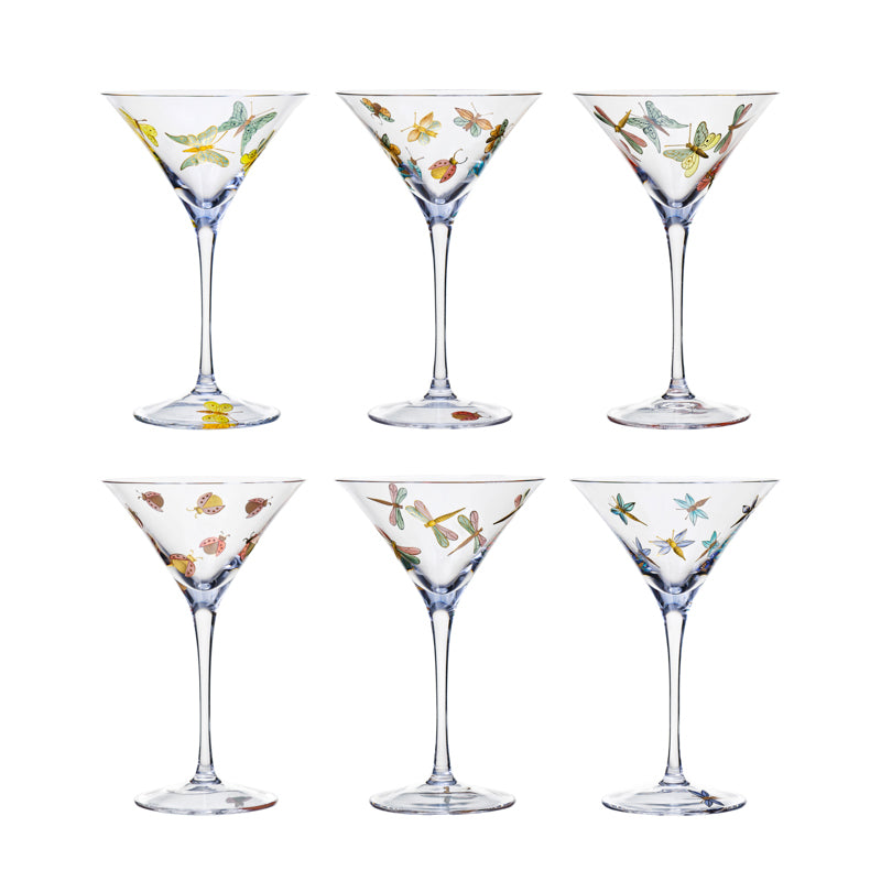 Naturally appropriate for casual al fresco dining, our FLY FUSION collection consists of six different insect-themed motifs that are available either individually or in sets of six. Absolutely essential for serving classic Martinis, Manhattan's, Gimlets, and Cosmopolitans, our Cocktail glass is a basic bar necessity.