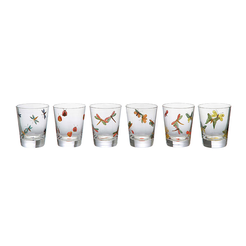 Naturally appropriate for casual al fresco dining, our FLY FUSION collection consists of six different insect-themed motifs that are available either individually or in sets of six. Designed for savoring spirits, cocktails, juice, or water – with or without ice – our Single Old Fashioned is slightly smaller than our Rocks glass but still feels satisfyingly solid in the hand.
