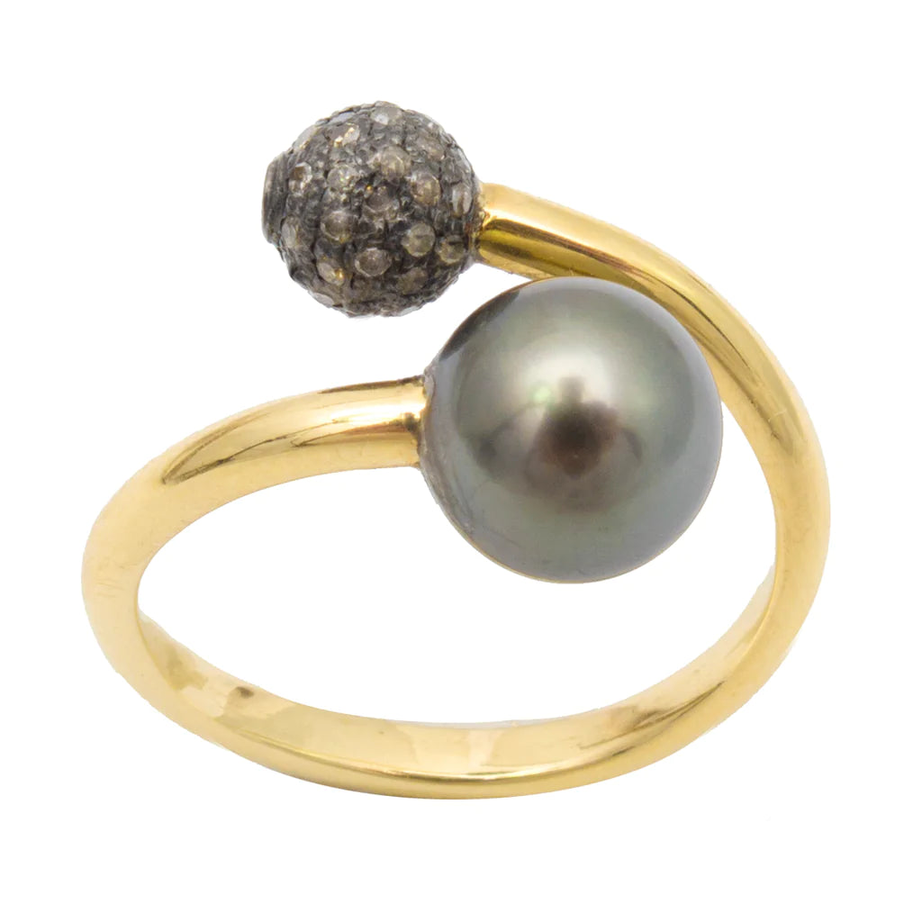 PEARL TWIST RING