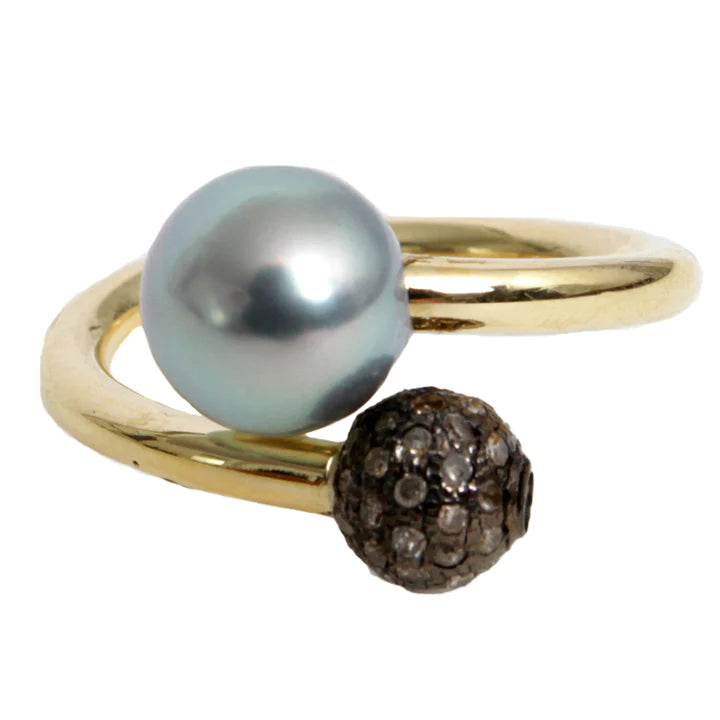 PEARL TWIST RING