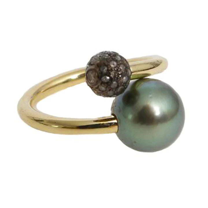 PEARL TWIST RING