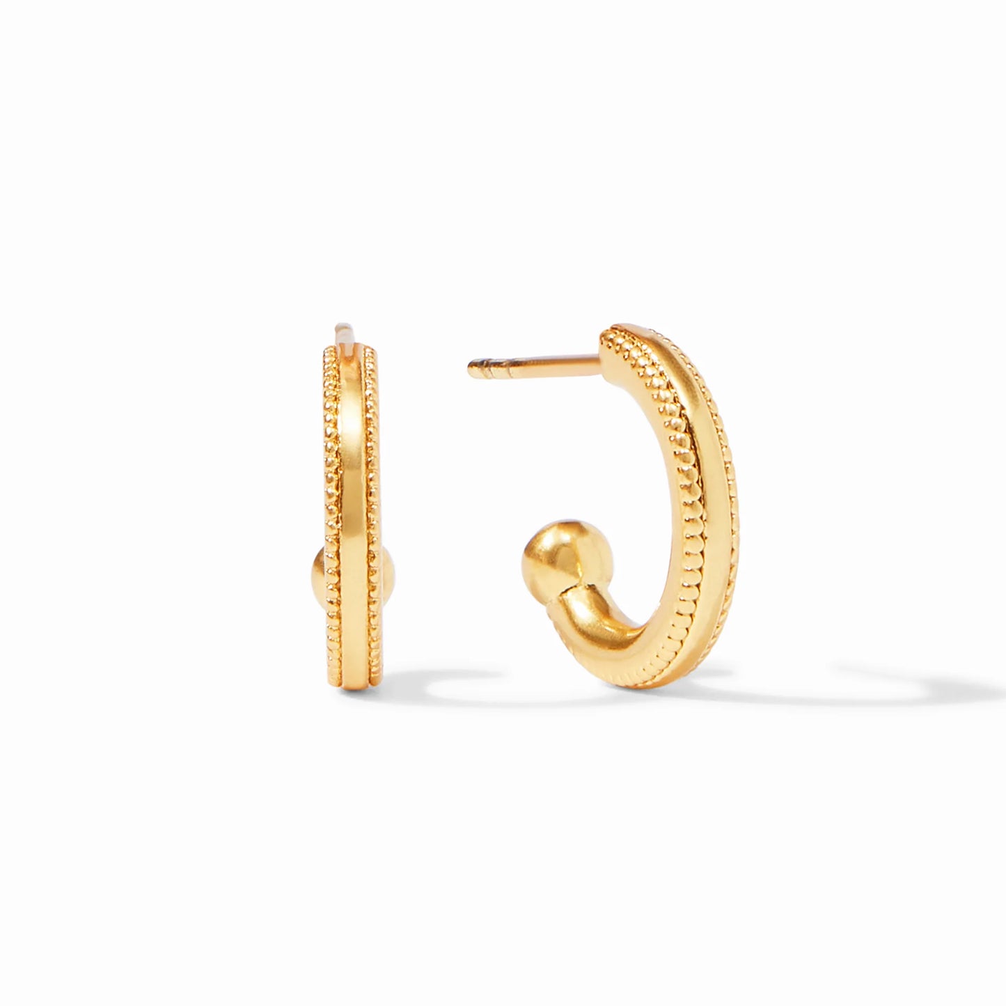 Esme Heart Pearl Hoop & Charm Earring