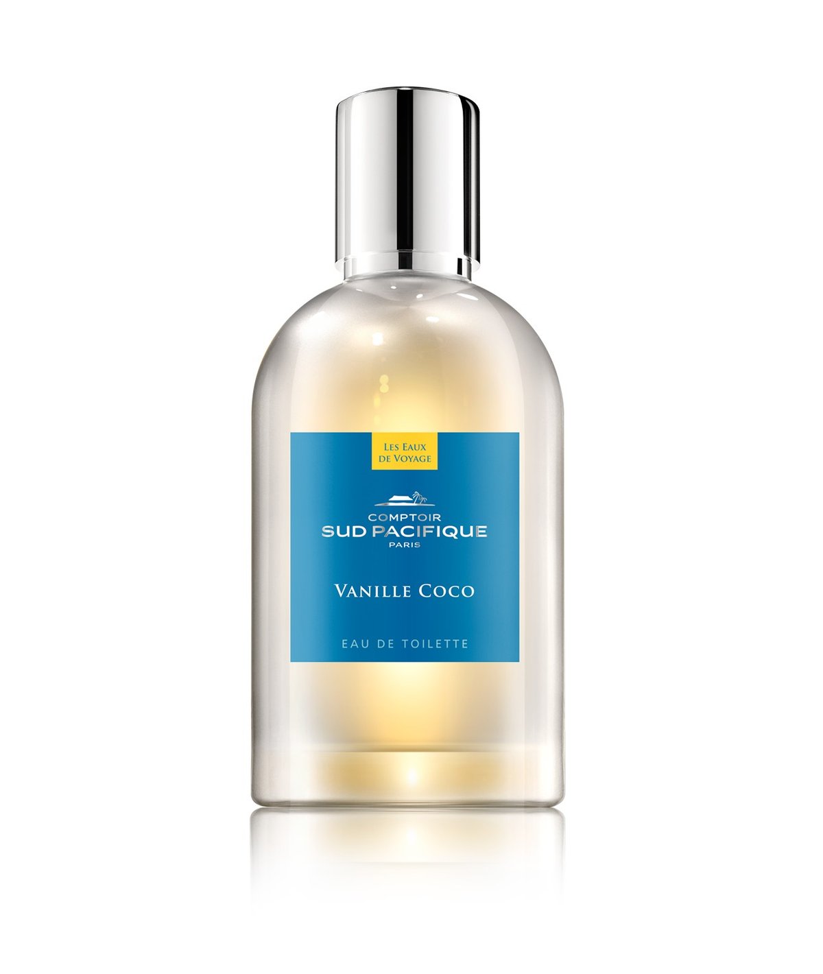 DESCRIPTION A light wind, soft and delicious, blows gently across heavenly islands and brings back dreamlike scents: island vanilla, cocoa milk, heliotrope... Journey to distant lands and an escape. NOTES Top Notes: Heliotrope, Banana cream. Heart and Base Notes: Coco milk, Island Vanilla. Ingredients : ALCOHOL DENAT. / S.D. ALCOHOL 39C., PARFUM / FRAGRANCE, AQUA / WATER