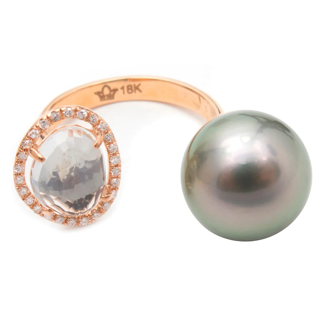PEARL TOPAZ RING