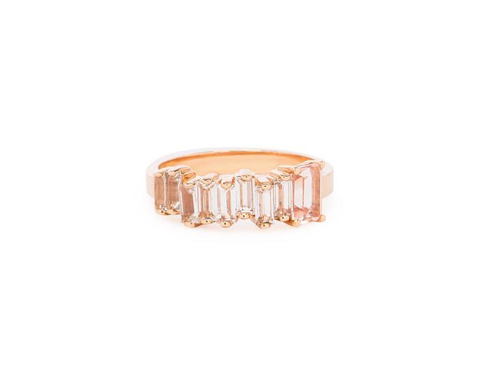 Amalfi Side Emerald Cut Ring