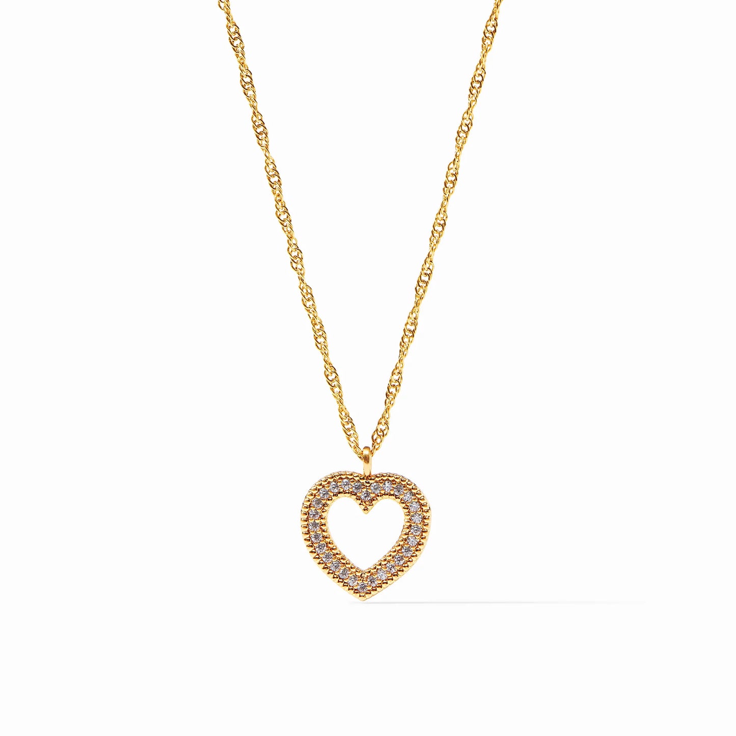 Esme Heart CZ Solitaire Necklace