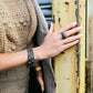 INDUSTRIAL FINISH RIBBED METRO PAVÉ HINGE BRACELET