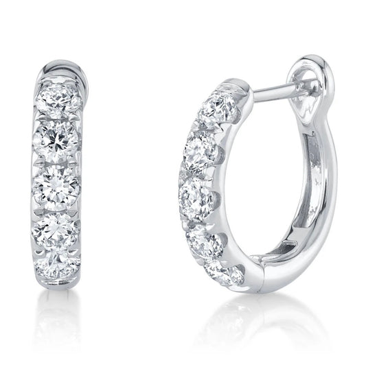 0.81CT DIAMOND HUGGIE EARRING