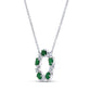 Uneek Medallion Collection Medallion Oval Shaped Emerald Medallion Pendant