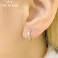 0.42CT 14K Y/G DIAMOND
BAGUETTE HUGGIE EARRING