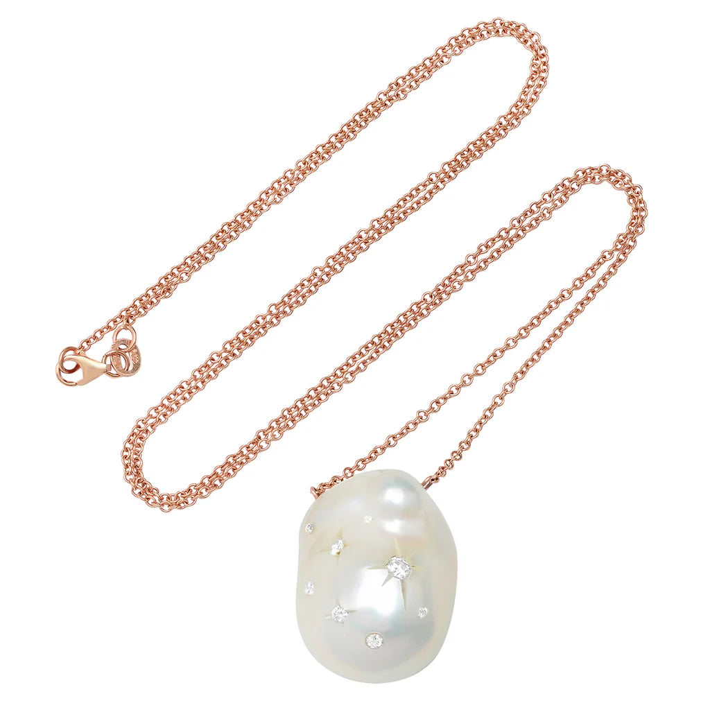 CARVED PEARL NECKLACE