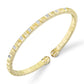 0.21CT DIAMOND GEO CUT MATTE MEN'S CUFF BRACELET